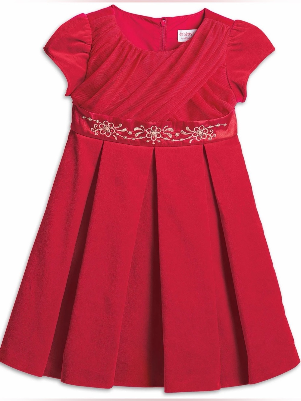 American Girl Bitty Baby Merry and Bright Party Dress